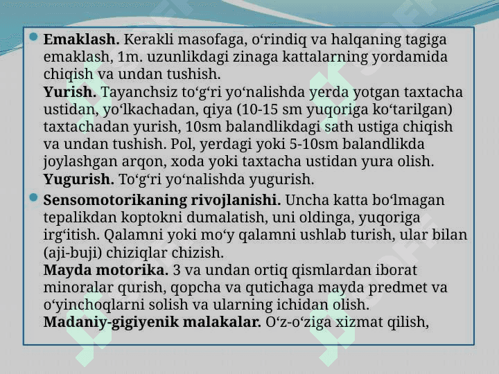 Maktabgacha yoshdagi bolalar uchun asosiy harakatlarning ahamiyati 2