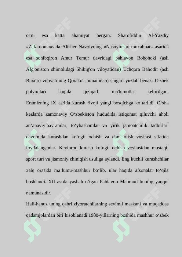 KURASH TO‘G‘RISIDA TARIXIY MA'LUMOTLAR 8
