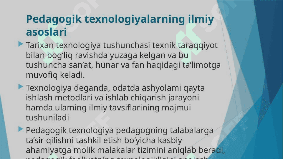Milliy g`oya va ma'naviyatga oid darslarini olib borishda zamonaviy pedagogik texnologiyalarni qo`llashga qo`yiladigan ta'lablar 3