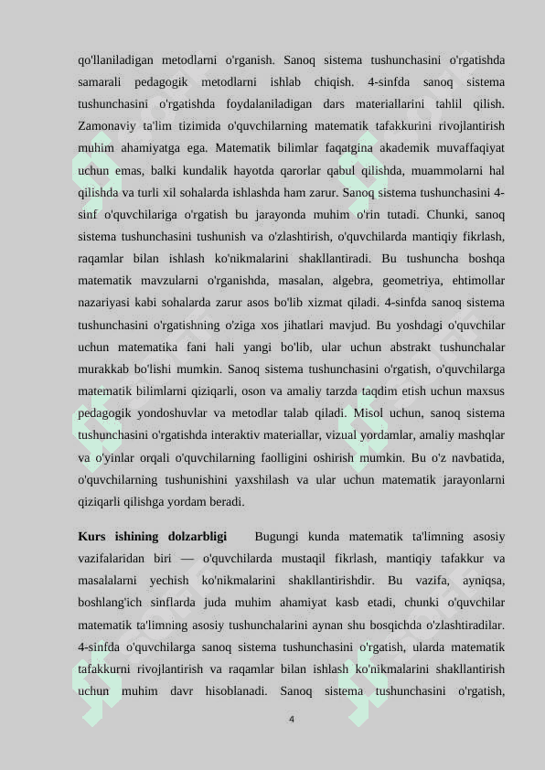 4-sinflarda sanoq sistema tushunchasini  shakllantirish metodikasi k.docxkkurs ishi 4