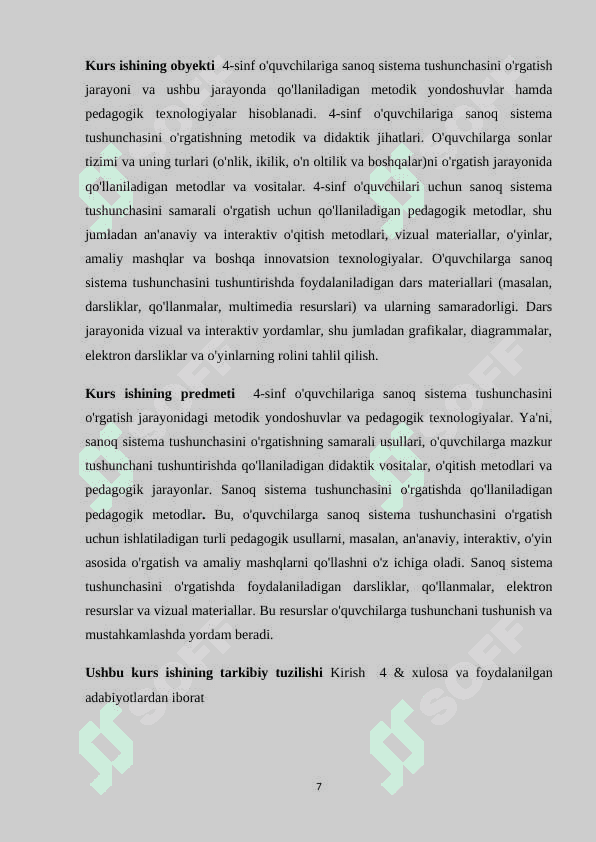 4-sinflarda sanoq sistema tushunchasini  shakllantirish metodikasi k.docxkkurs ishi 7
