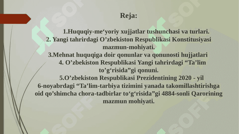 Mehnat huquqiga doir qonunlar va qonunosti hujjatlari 2