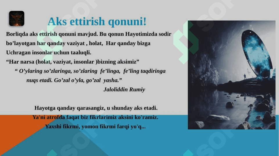 BORLIQ QONUNLARI. SHUKRONALIK MO`JIZALARI 6