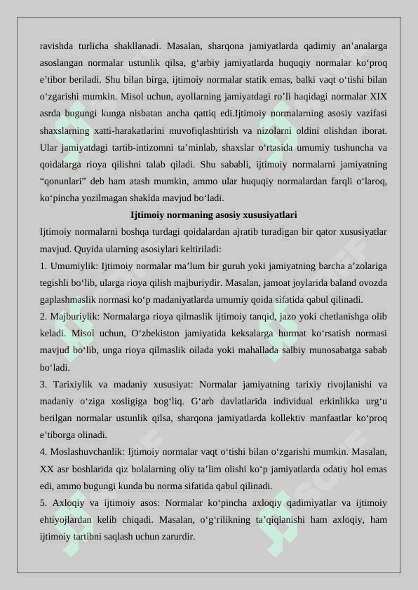 Ijtimoiy normalar tizimi 25 3