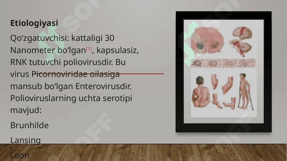 Poliomiyelit (shol),  KOKSAKI, ECHO, Gepatit A  viruslarini virusologik aniqlash usullari. 4