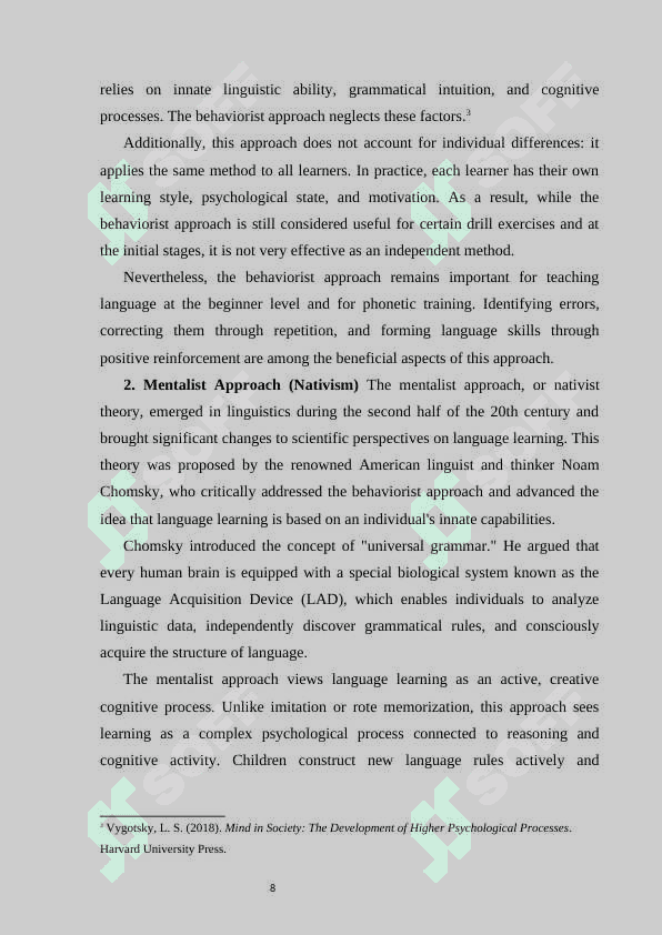 Error correction and feedback in second language acquisition 8