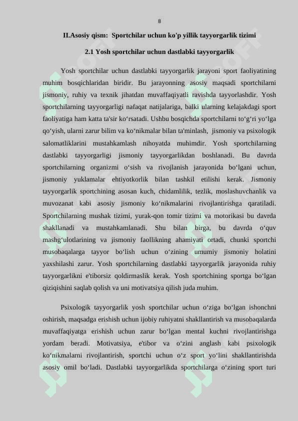 Sportchilarning Kop yillik tayyorgarlikni davom etishi 8