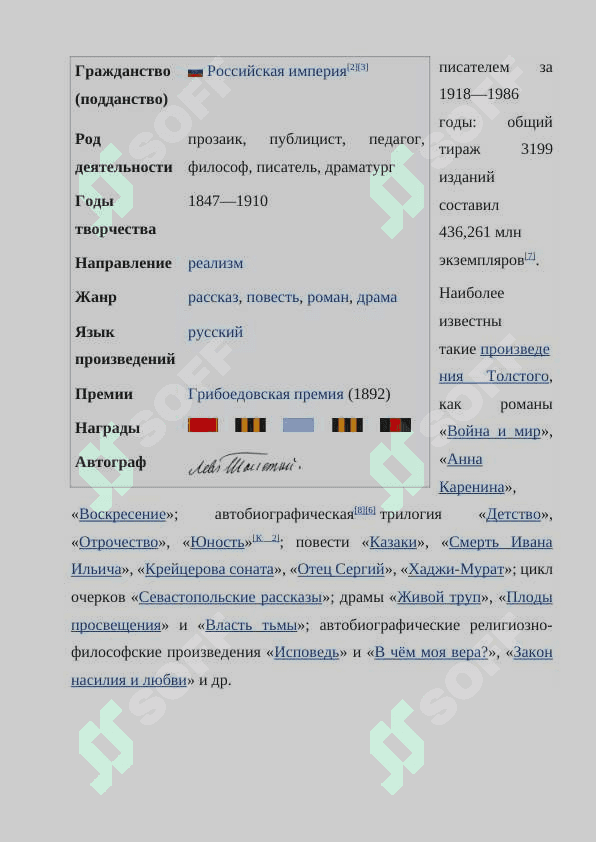 📚 "Лев Толстой: Жизнь и творчество" - Готовый реферат для 1 курса | Русская литература | Самостоятельная работа (СРС) 3