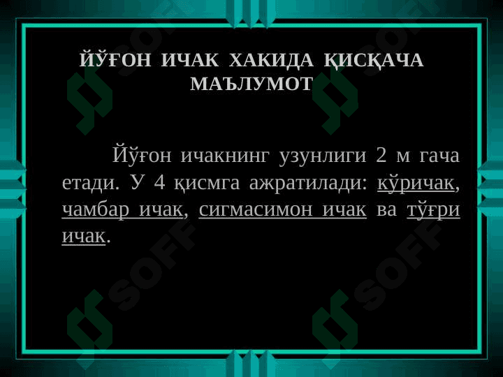 ЙУГОН ВА ТУГРИ ИЧАК САРАТОНИ 4