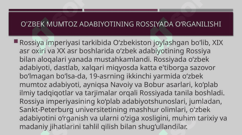 O'zbek mumtoz adabiyotining Rossiya va Yevropada oʻrganilishi 5