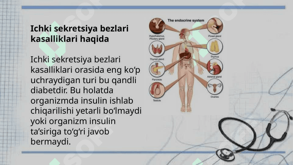 Ichki sekretsiya bezlari (qandli diabet), nafas olish a’zolari (sil va bronxial astma) kasalliklari bilan og‘rigan maktab o‘quvchilari bilan mashg‘ulotlar o‘tkazish tamoyillari 3