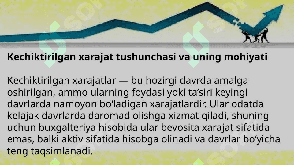 Kechiktirilgan xarajatlarni hisobga olish 3