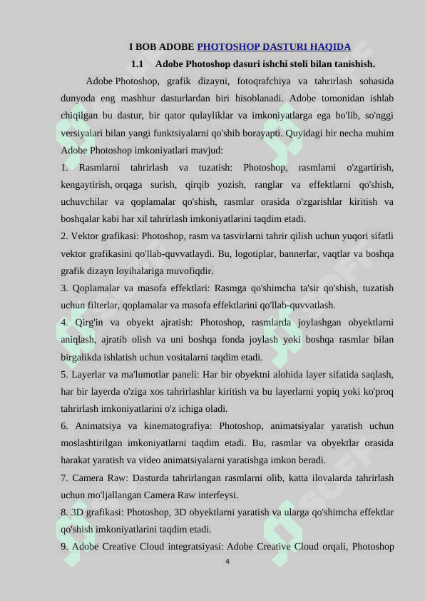 ADOBE PHOTOSHOP DASTURIDA INSTRUMENTLAR YORDAMIDA MAXSUS EFFEKTLAR YARATISHNING YO’LLARI 4