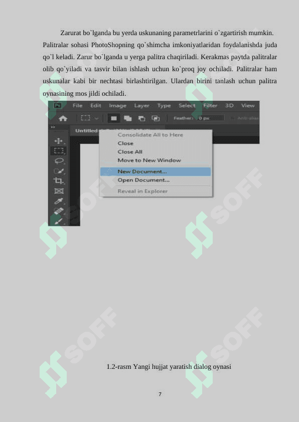 ADOBE PHOTOSHOP DASTURIDA INSTRUMENTLAR YORDAMIDA MAXSUS EFFEKTLAR YARATISHNING YO’LLARI 7