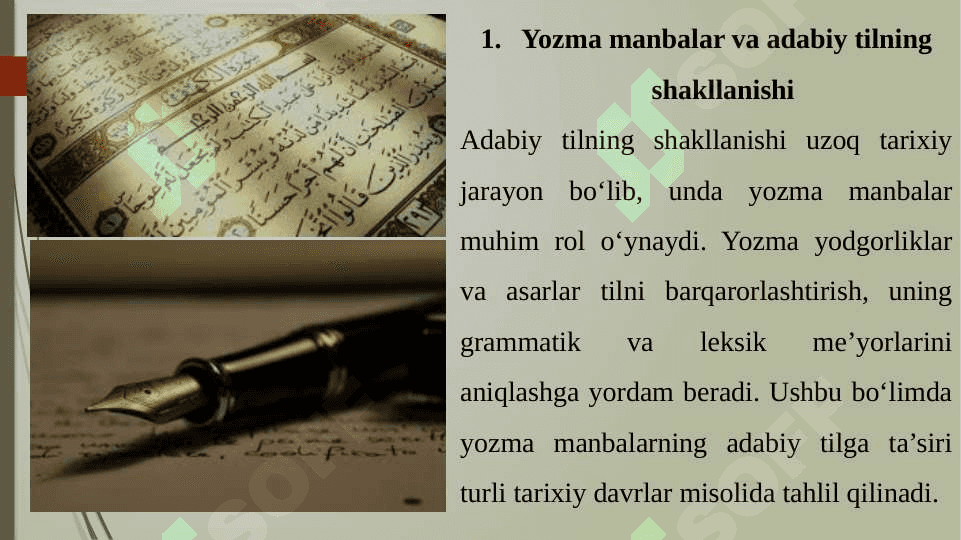 Adabiy tilning takomilida yozma manbalarning ahamiyati 4