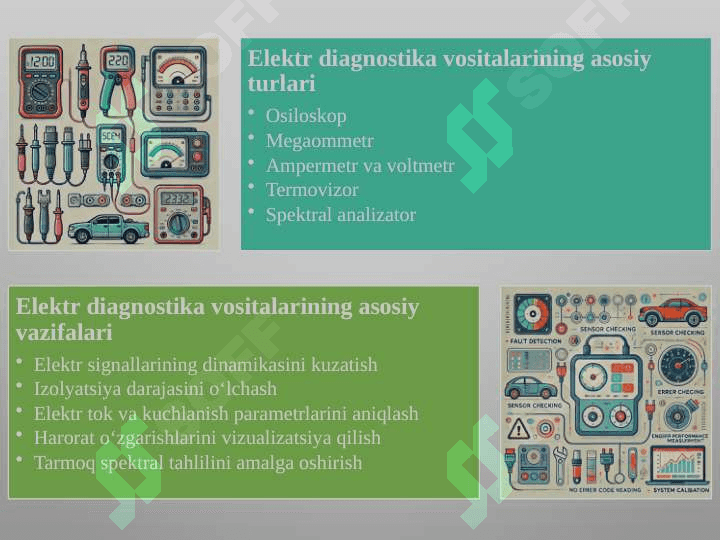 Elektr diagnostika vositasining asosiy texnik ko‘rsatkichlari va ishlash usullari 5