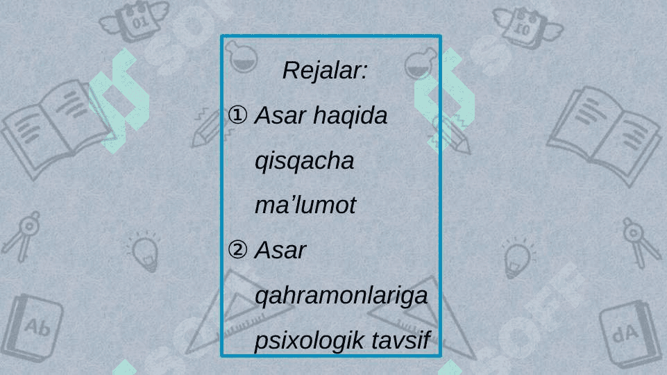 Abdulla Qodiriyning Oʻtkan kunlar asariga psixologik tahlil 2