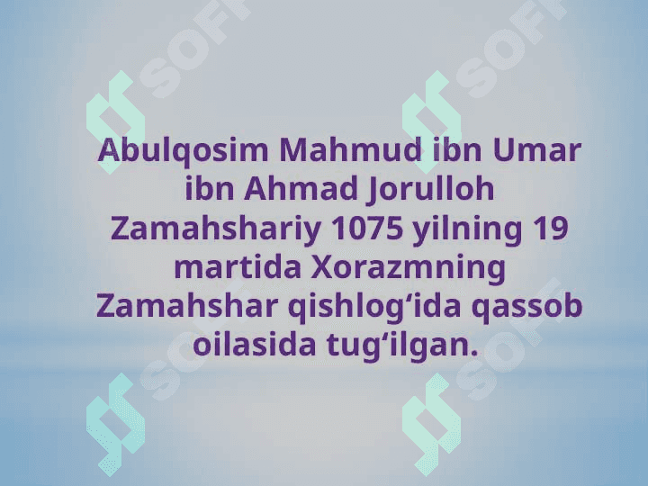 Abulqosim Mahmud Az-zamahshariy 2