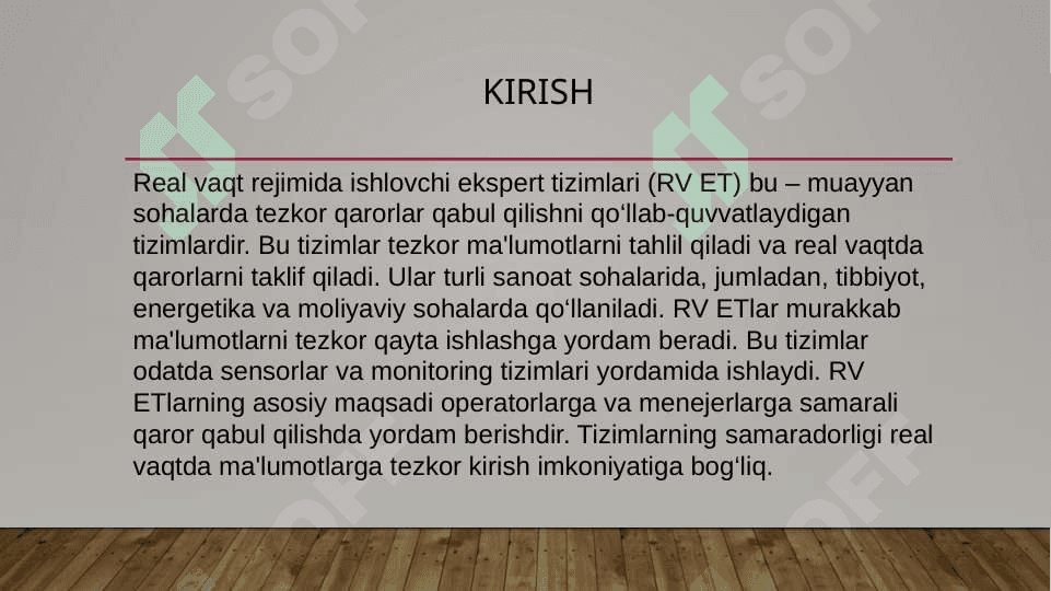 Real vaqt ekspert tizimlari ppt 2