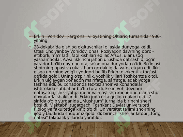 Erkin Vohidov 5