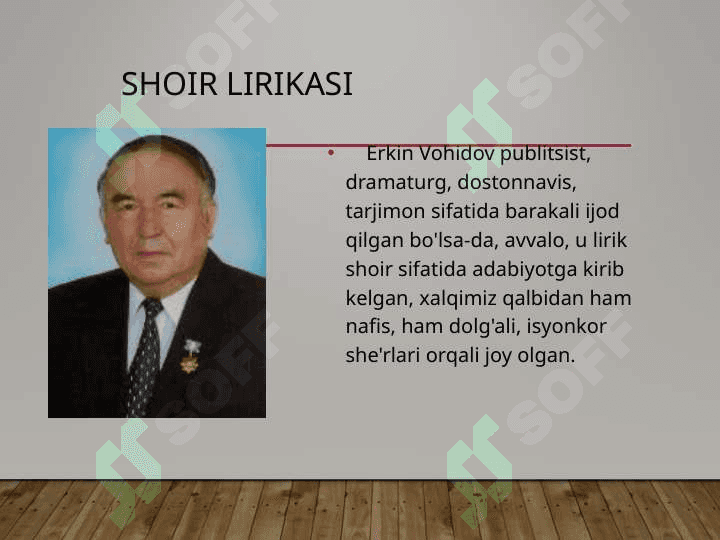 Erkin Vohidov 6