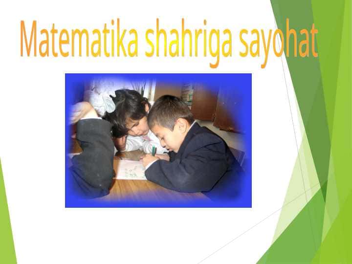 Matematika shahriga sayohat