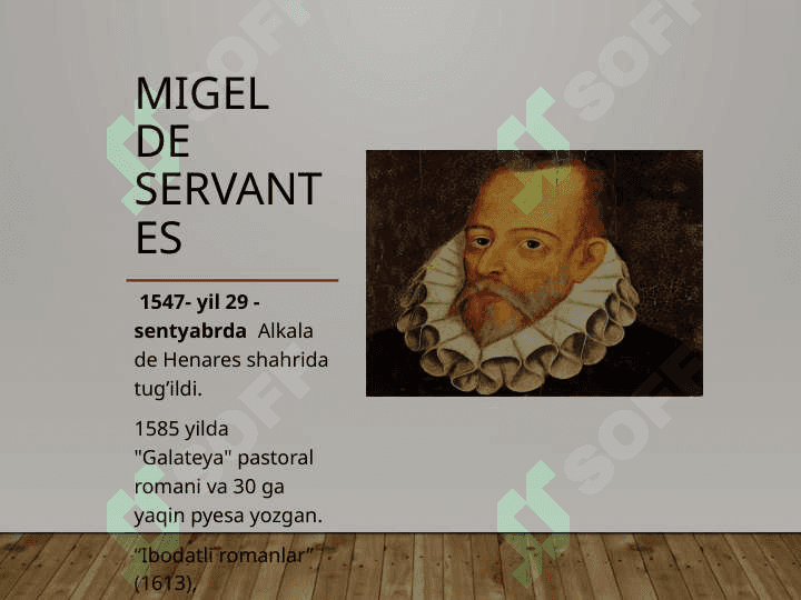 Migel de Servantes hayoti va ijodi. “Don Kixot asari 3