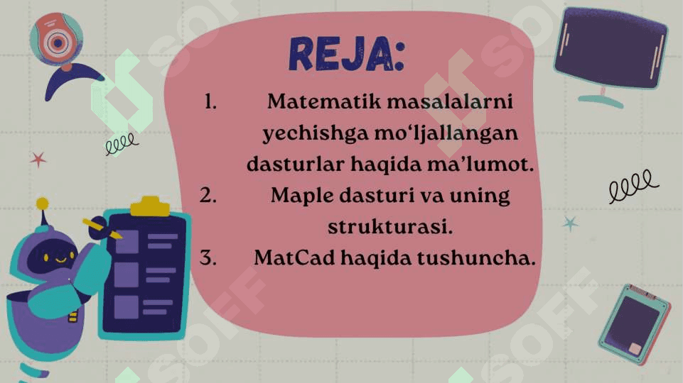 Matematik amaliy dasturlar tasnifi va ularning imkoniyatlari 2