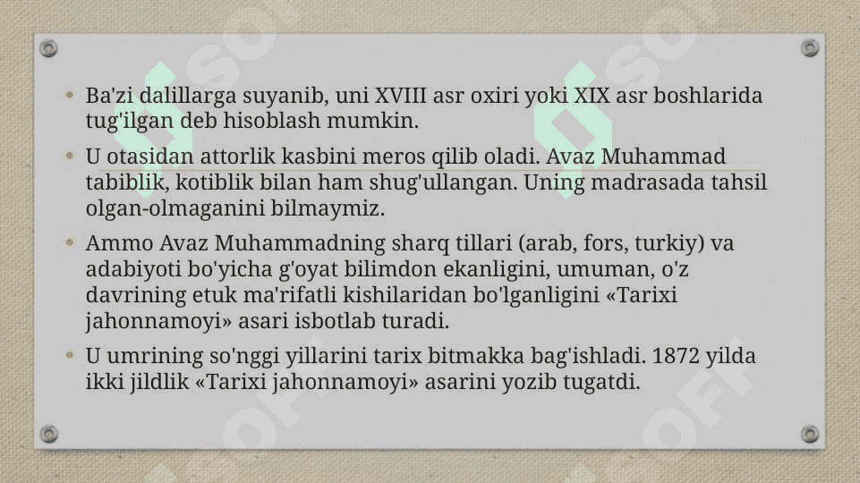 Tarixi jahonnomai 4