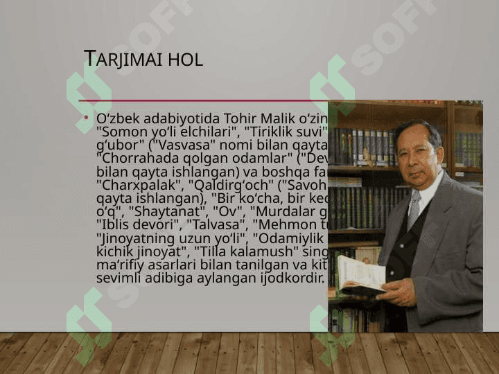 Tohir Malik va uning Alvido bolalik qissasi 3
