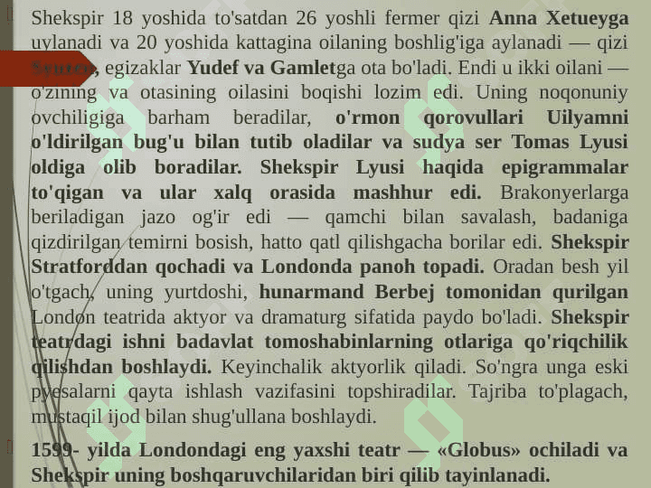 V. Shekspir va ingliz adabiyoti 7