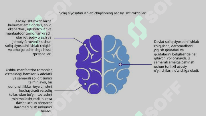 Soliq siyosatini ishlab chiqish va uni amalga oshirishda davlatning roli 5