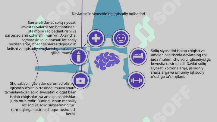 Soliq siyosatini ishlab chiqish va uni amalga oshirishda davlatning roli 8