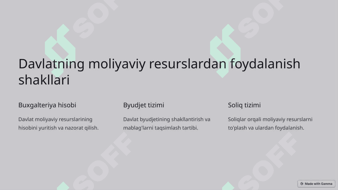 Moliya va davlatning vujudga kelishi 3