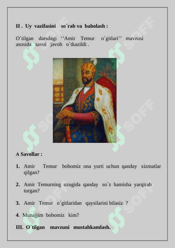 Ajdodlarimiz – faxrimz, g`ururimiz Biz – buyuklar   avlodi. 3