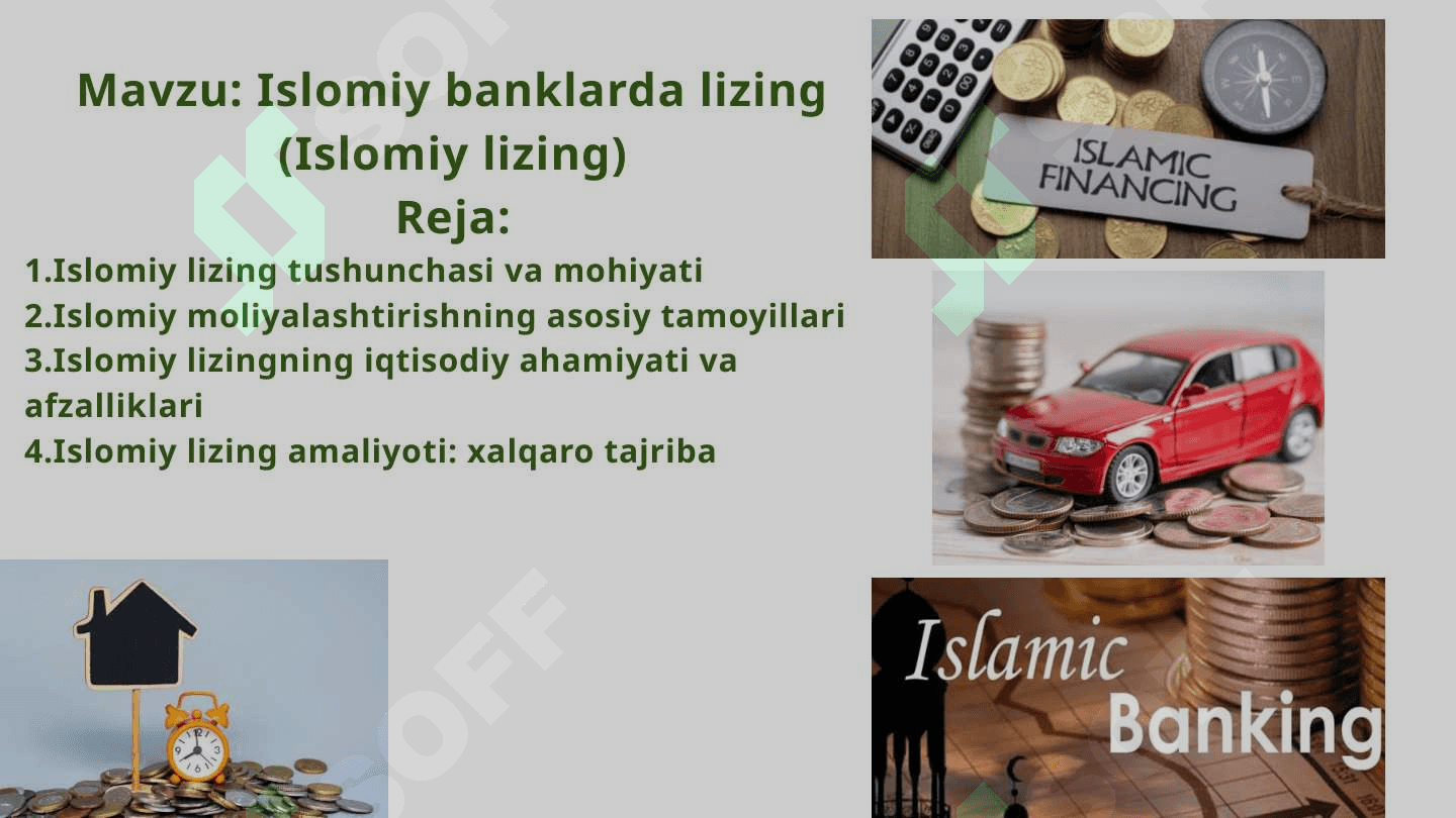 Islomiy banklarda lizing (Islomiy lizing) 2
