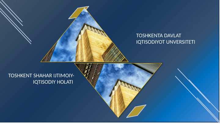 TOSHKENT SHAHAR IJTIMOIY-IQTISODIY HOLATI 1