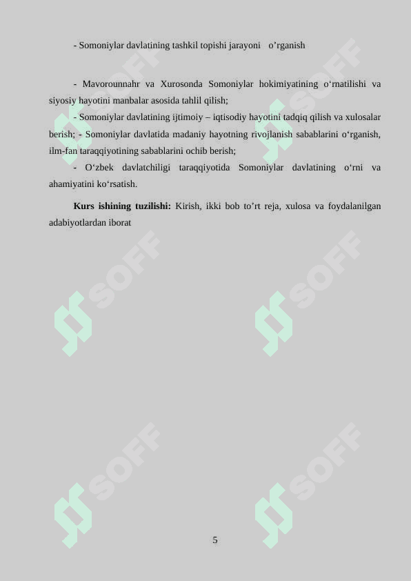 Somoniylar davrida Movaraunaxrdagi ijtimoiy- iqtisodiy hayot 5