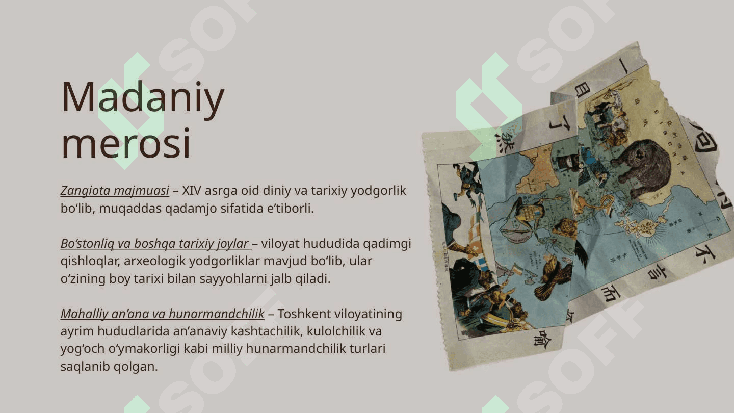 Toshkent viloyati turizm salohiyati. 4