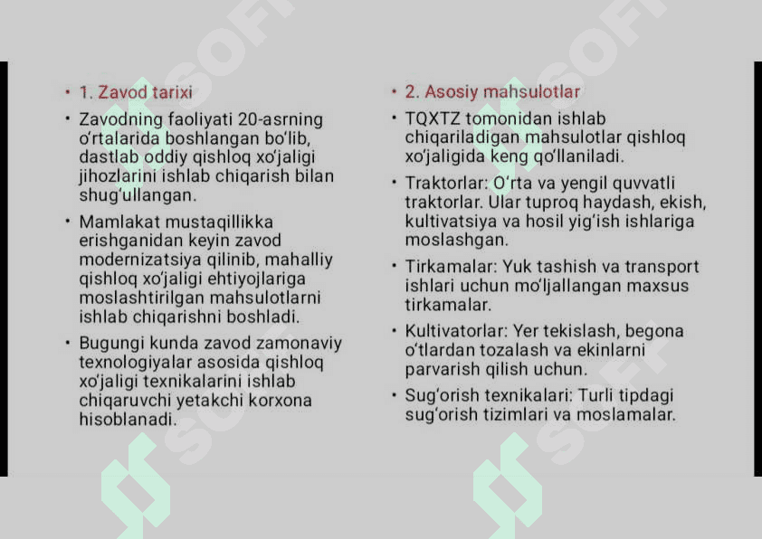 Toshkent qishloq xojaligi texnikalar zavodida ishlab chiqariladigon traktorlarining texnik iqtisodiy korsatk8chkari 3