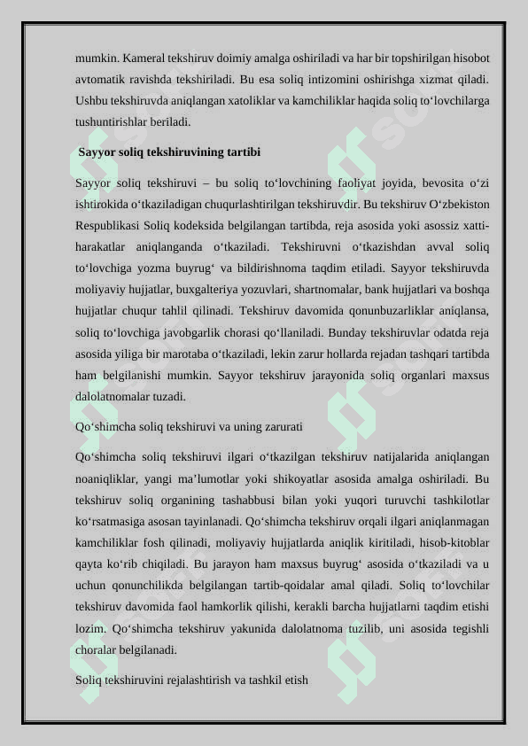 Soliq tekshiruvi 5