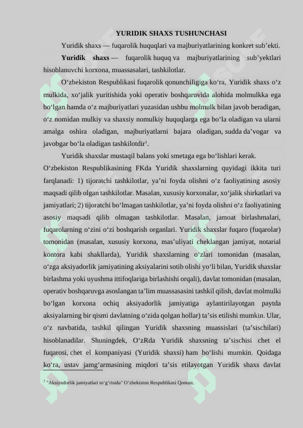 YURIDIK SHAXSNING TASHKILIY VA HUQUQIY ASOSLARI 4