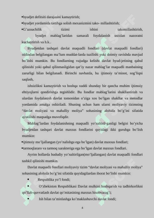 Moliya tizimi va moliyaviy siyosat 6