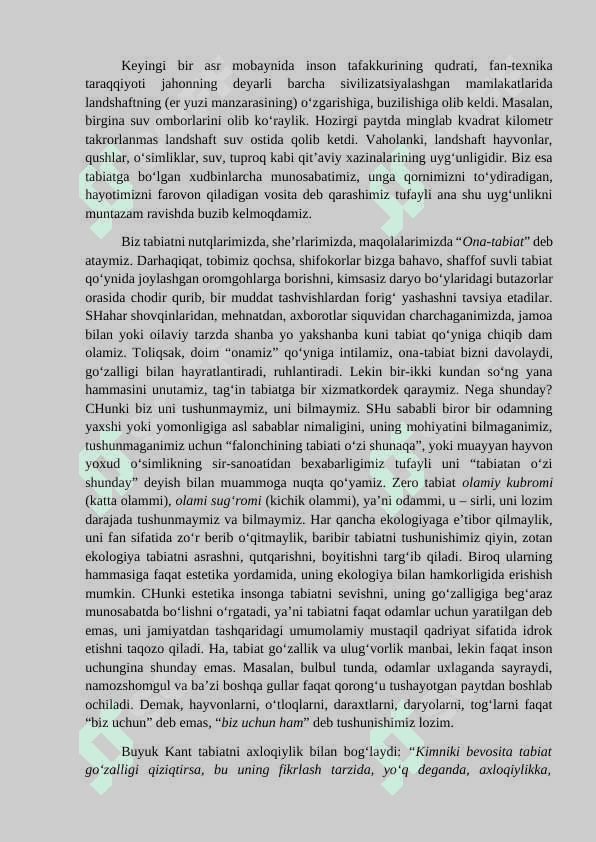 Estetik tarbiyaning asosiy yo‘nalishlari va estetikaning zamonaviy muammolari 2