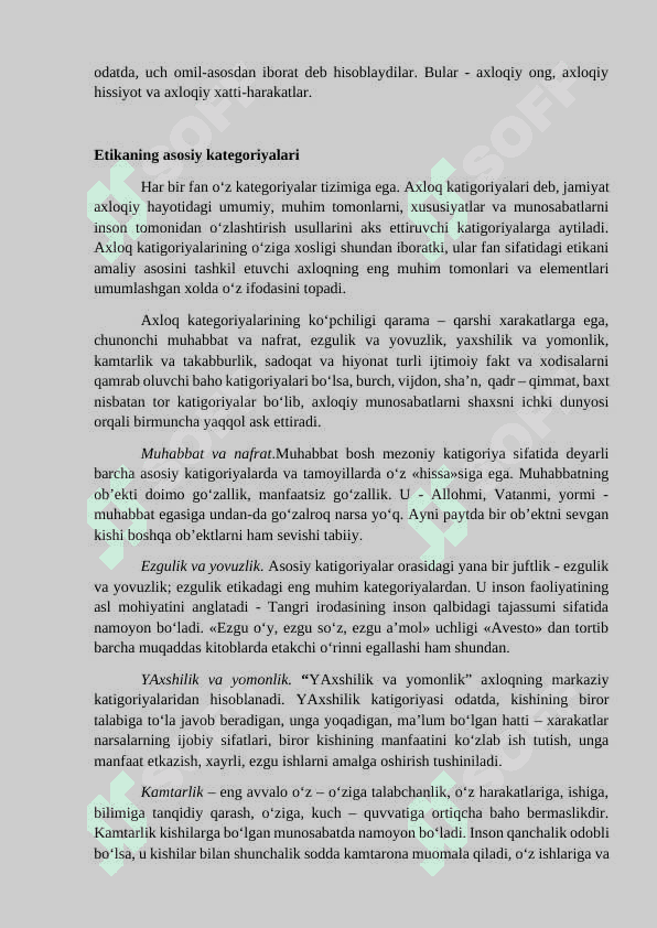 NIKOH VA OILANING AXLOQIY ASOSLARI, UNING YOSHLAR TARBIYASIDAGI O‘RNI 2
