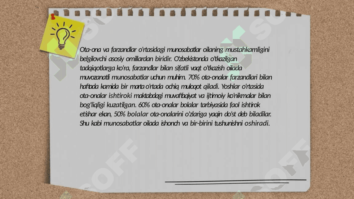 Oilaviy munosabatlar psixologiyasi 8