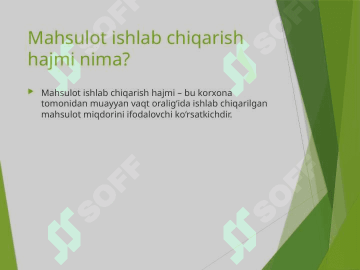 Mahsulot ishlab chiqarish hajmini ifodalovchi koʻrsatkichlar tizimi 4