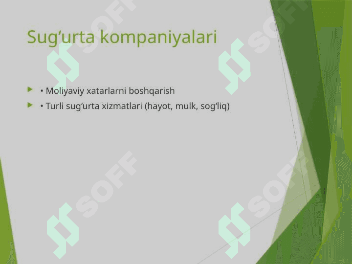 Moliyaviy vositachilar TAGDIMOT 8