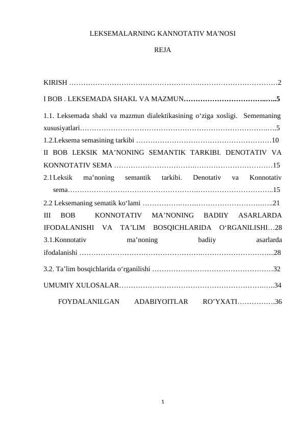 LEKSEMALARNING KANNOTATIV MA'NOSI 1