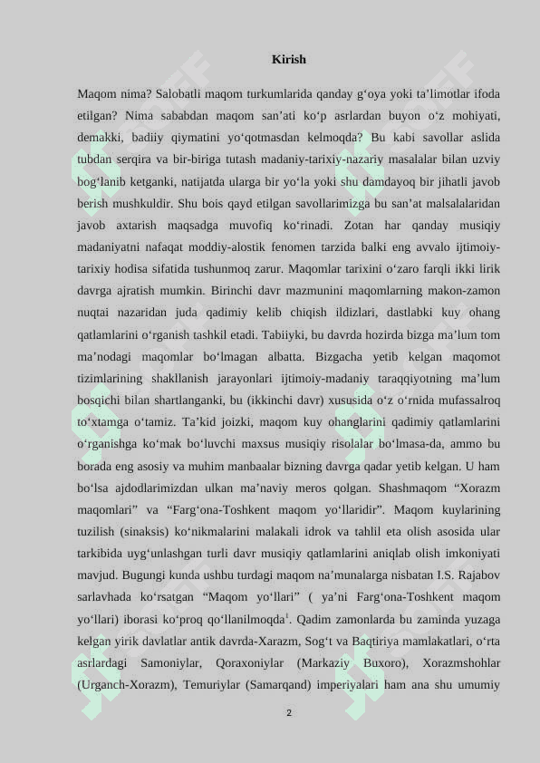 Maqom cholg’u kuylarida xona bozgoyning shakl yaratishdagi   ahamiyati. 2
